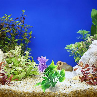 2pcs Fish Tank Aquarium Decorations Plants Pe Ceramics Plants For Aquarium Decor 5.91"