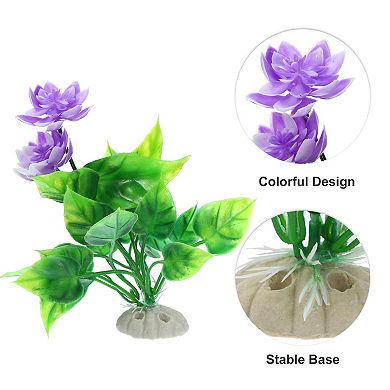 2pcs Fish Tank Aquarium Decorations Plants Pe Ceramics Plants For Aquarium Decor 5.91"