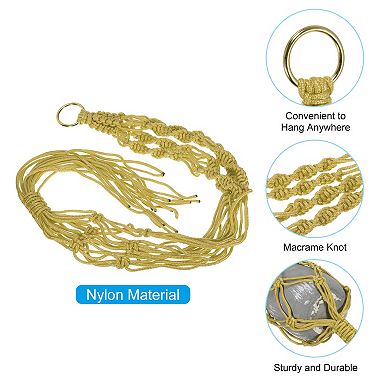 Macrame Hanging Planter, 2 Pack 39" Plant Holders For Indoor Decor