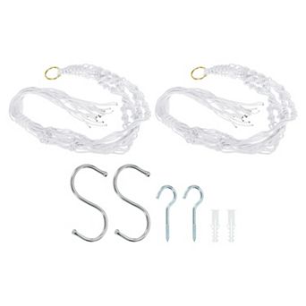 Macrame Hanging Planter, 2 Pack 39" Plant Holders For Indoor Decor