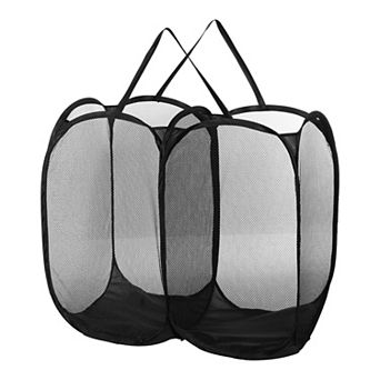 1 pc 140l Folding Laundry Basket Portable Hamper Basket For Bathroom