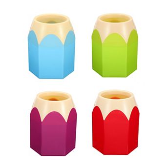 Pencil Holder Pen Holder For Desk Organizer Pencil Shape, 4 Pack