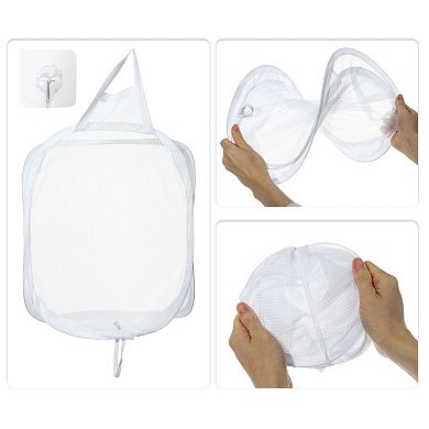 1 Pcs 20l Wall-mounted Folding Laundry Basket Hamper Basket For Bathroom 11.81"x7.09"x15.75"