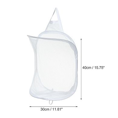 1 Pcs 20l Wall-mounted Folding Laundry Basket Hamper Basket For Bathroom 11.81"x7.09"x15.75"