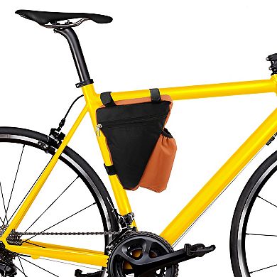Bike Triangle Frame Bag With Bottle Holder Cycling Storage Bag For Road Mountain Bike
