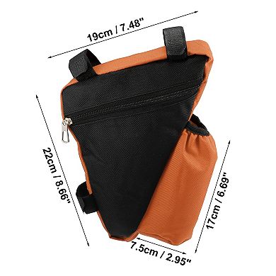 Bike Triangle Frame Bag With Bottle Holder Cycling Storage Bag For Road Mountain Bike