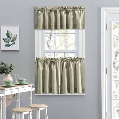 Lisa Solid Color Poly Cotton Duck Fabric Curtain Tailored Valance 1.5" Rod Pocket
