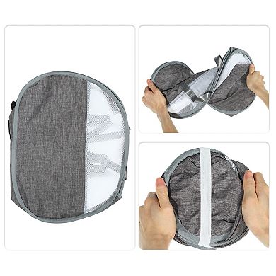 1 Pcs 90l Folding Laundry Basket Breathable Hamper Basket For Bathroom