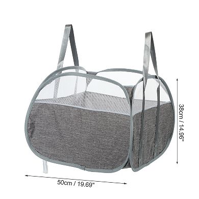 1 Pcs 90l Folding Laundry Basket Breathable Hamper Basket For Bathroom