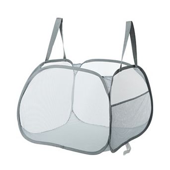 1 pc 90l Folding Laundry Basket Portable Hamper Basket For Bathroom