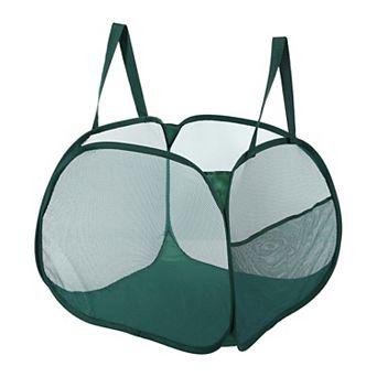 1 pc 90l Folding Laundry Basket Portable Hamper Basket For Bathroom