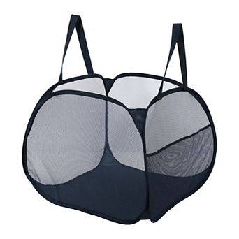 1 pc 90l Folding Laundry Basket Portable Hamper Basket For Bathroom