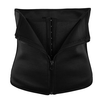 Waist Trimmer Zippered Belt Tummy Tuck Belts Neoprene Waist Sweat Band 29.92"x10.24"