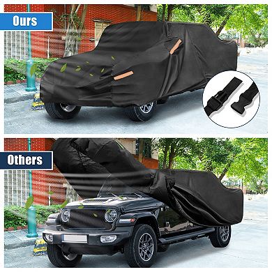Truck Car Cover For Jeep Gladiator Jt 2020-2022outdoor Waterproof Sun Rain Snow Protection Black