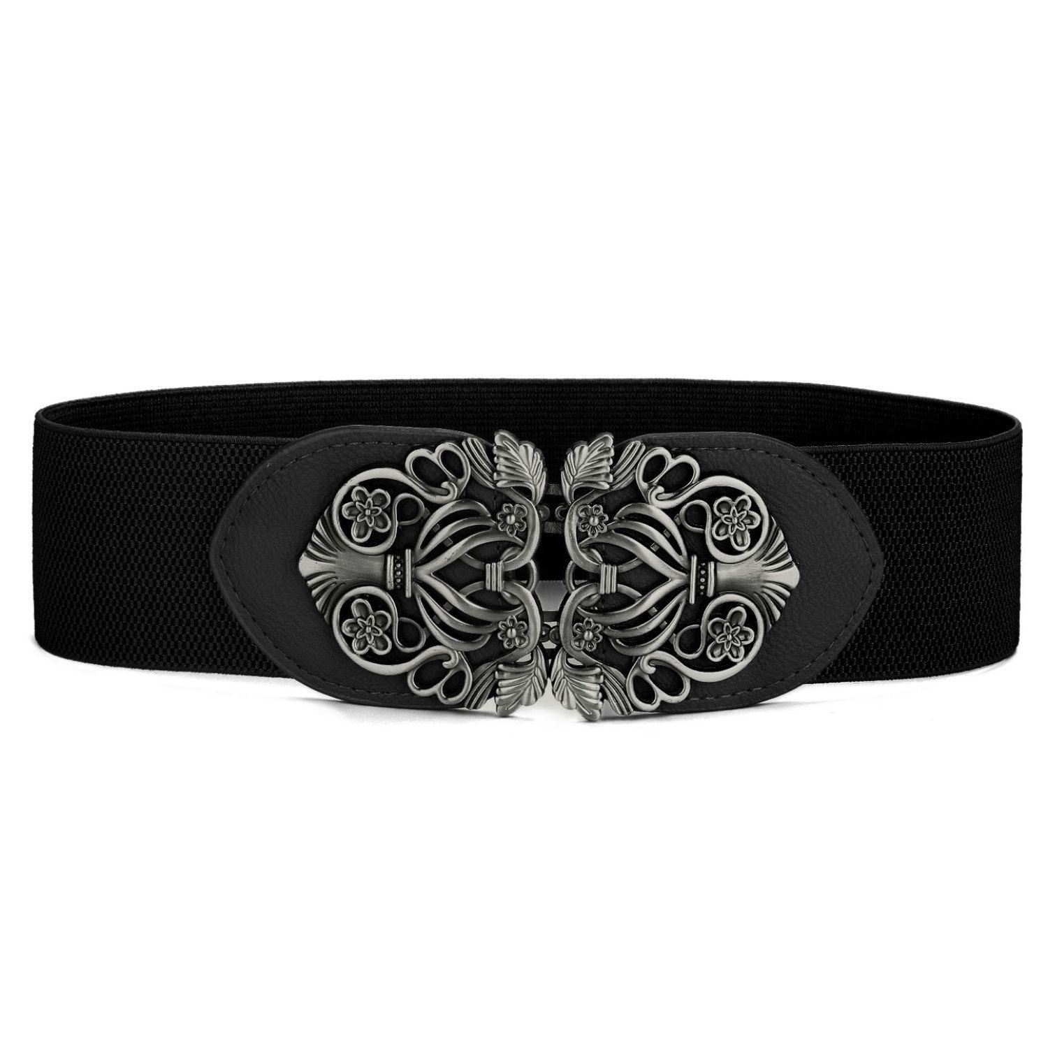Knot Woven Metal Interlocking Buckle Elastic Waist Cinch  display picture 3