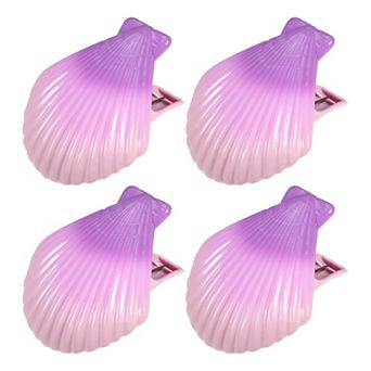 4 pc Shell Abs Metal Clothespins For Clothes Craft Pictures Party