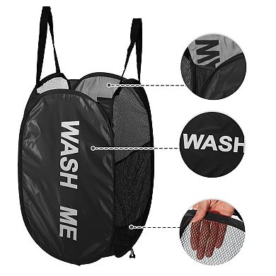 1 Pcs 75l Folding Laundry Basket Durable Folding Laundry Hamper 14.17"x14.17"x22.83"