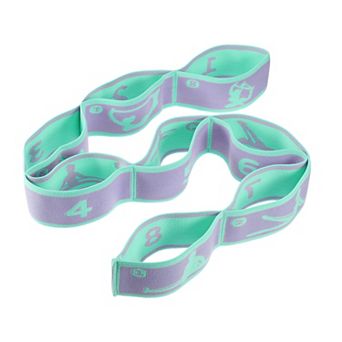 Yoga Stretching Band Yoga Stretch Strap With 8 Loops Elastic Exercise Band Expandable Strap