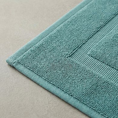 1Pcs Towel Cotton Banded Bath Mat Reversible Soft Plush Absorbent Bath Rug Bathtub Mat 16" x 24"