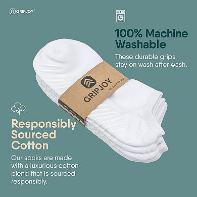 Gripjoy Women's Low Cut Socks With Grips (pack Of 3)