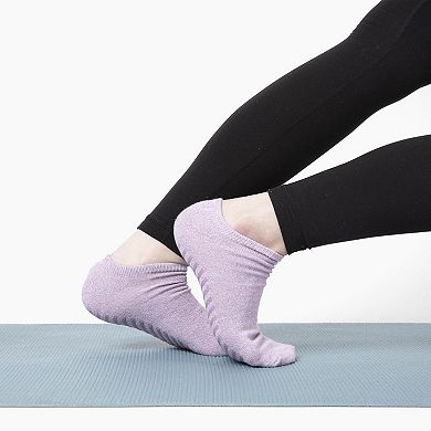 Gripjoy Women's Low Cut Socks With Grips (pack Of 3)