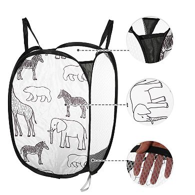 1 Pcs 40l Folding Laundry Basket Durable Folding Laundry Hamper 11.81"x11.81"x18.90"