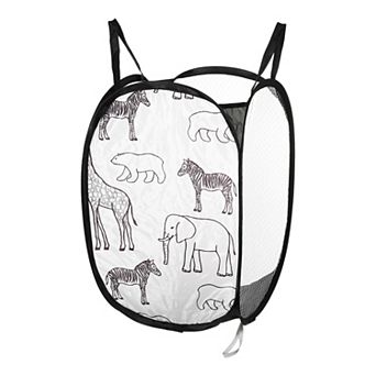 1 pc 40l Folding Laundry Basket Durable Folding Laundry Hamper 11.81"x11.81"x18.90"