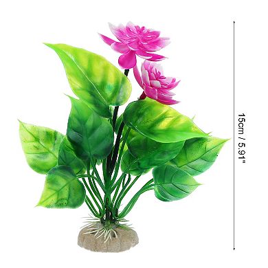1pcs Fish Tank Aquarium Decorations Plants Pe Ceramics Plants For Aquarium Decor 5.91"