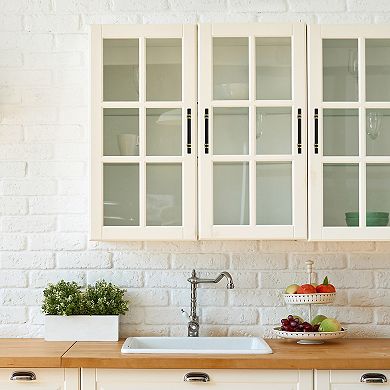 5pcs Kitchen Cabinet Handles, Drawer Pulls Drawer Hands 5.9inch Length, 3-3/4 Inch Hole Center