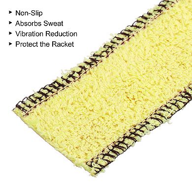 27.6" Anti Skid Sweatband Cotton Towel Badminton Tennis Racket Overgrip, 4 Pack
