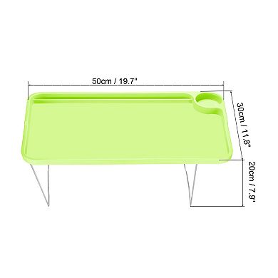 Breakfast Tray Table With Folding Legs Laptop Snack Desk For Eating