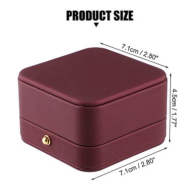 1pcs Earrings Box Jewelry Display Stand Earrings Organizer Case Plastic Gift Box For Wedding Red