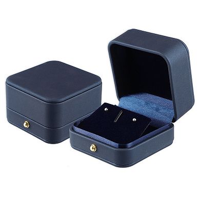 1Pcs Earrings Box Jewelry Display Stand Earrings Organizer Case Plastic Gift Box for Wedding Red