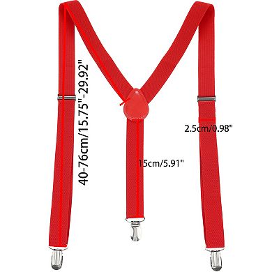 Lady Woman Adjustable Metal Clamp Elastic Suspenders Braces
