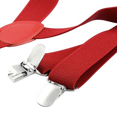 Lady Woman Adjustable Metal Clamp Elastic Suspenders Braces