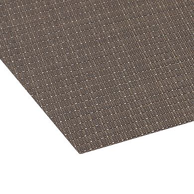 Set Of 6 Placemats Washable Woven Scalloped Pvc Table Place Mats For Home