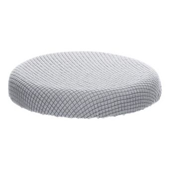 11" Round Bar Stool Cover, Washable Elastic Stool Cushion Slipcovers For Diameter 11"-16" Chair