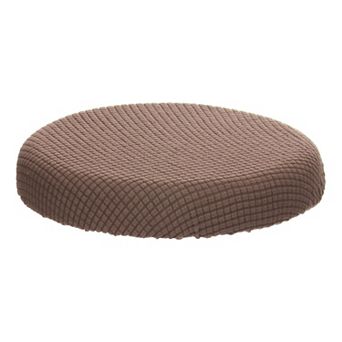 11" Round Bar Stool Cover, Washable Elastic Stool Cushion Slipcovers For Diameter 11"-16" Chair