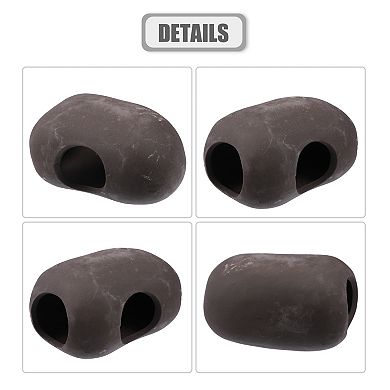 Fish Tank Decoration Stone For Aquatic Pets To Breed Play Rest Brown