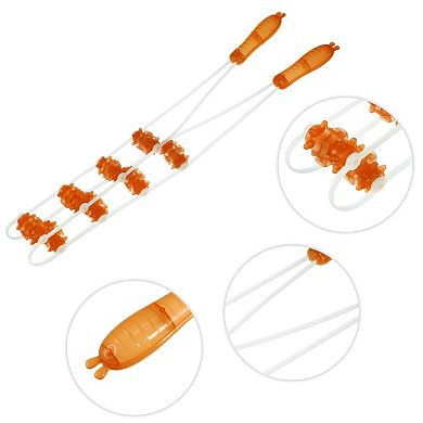Handheld Back Massager With Multiple Trigger Points For Neck Shoulder Pp Tpe Orange