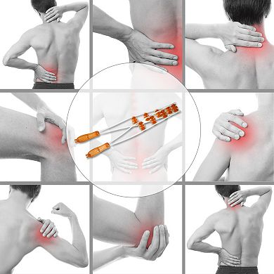 Handheld Back Massager With Multiple Trigger Points For Neck Shoulder Pp Tpe Orange