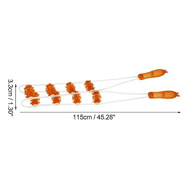 Handheld Back Massager With Multiple Trigger Points For Neck Shoulder Pp Tpe Orange