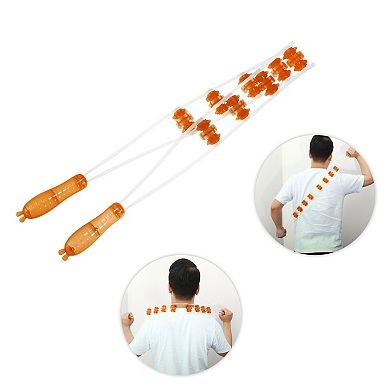 Handheld Back Massager With Multiple Trigger Points For Neck Shoulder Pp Tpe Orange