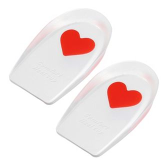 Heel Support Cup Pads Cushion Orthotic Insole Love Pattern Size 40-46 2 pc