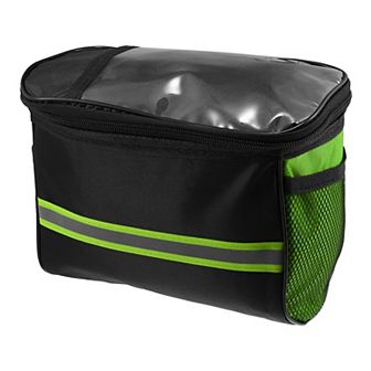 Handlebar Bag with Phone Holder Mesh Side Pocket Front for Mountain Bike
