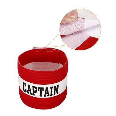 Elastic Captain's Armband Soccer Team Training Arm Band 4 Pack