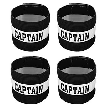 Elastic Captain's Armband Soccer Team Training Arm Band 4 Pack