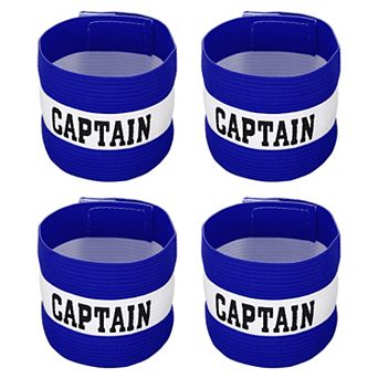 Elastic Captain's Armband Soccer Team Training Arm Band 4 Pack