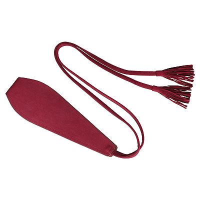 Womens Faux Suede Tassel Belt Vintage Corset Cinch Obi Belts  display picture 1