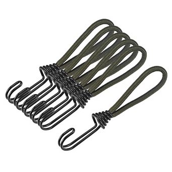 6 Inch Elastic Cords With Hook Fixed Straps For Camping Tent Canopy 10 pc